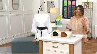 Complliments 100% Leather Obi Belt on QVC