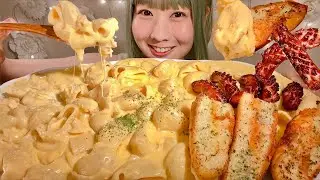 ASMR Mac and Cheese【Mukbang/ Eating Sounds】【English subtitles】