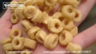 High Productivity Ring Shaped Puffed Cereal Snack Extruder Making Machine For Sale From China Manufa