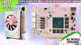 Zephyr GeForce RTX 3060 Ti Custom Graphics Card Launched With Pink PCB - Explained All Details