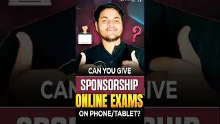 Can you give Sponsorship online exam on Phone/Tablet ?