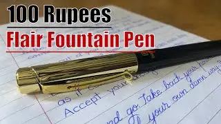 New 100 Rupees Flair Fountain Pen Handwriting and Review | @Awesome_Handwriting95