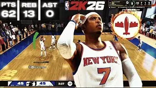 This PRIME CARMELO ANTHONY build is a PROBLEM offensively in NBA2K26
