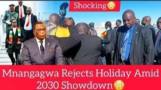 WATCH: Mnangagwa Rejects Holiday Abroad Amid 2030 Showdown😳