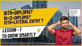 Best Way to choose Diploma as a Career , Watch to know about reality !