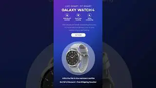 Samsung Galaxy Watch 4 Get 56% Discount + Free Shipping Voucher #samsung #Lazada #QuantumScapeQuests