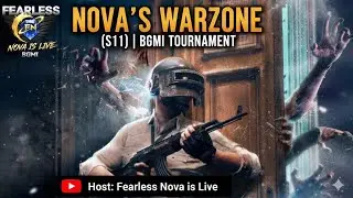 BGMI free room custom tournaments (NOVA'S WAR ZONE )  by Fearless Nova is Live
