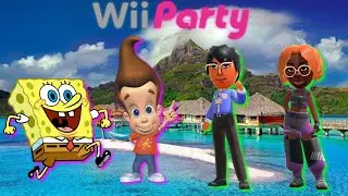 Wii Party - Остров настольных игр - Губка Боб против Джимми против Криса против Фату (Эпизод 463)