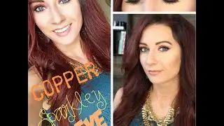 Fall Copper Sparkley Eye Tutorial