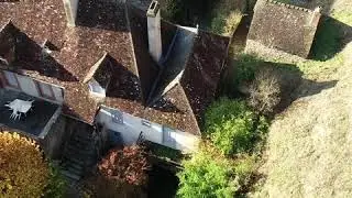 Vu du ciel : le village de Gargilesse-Dampierre, dans l'Indre