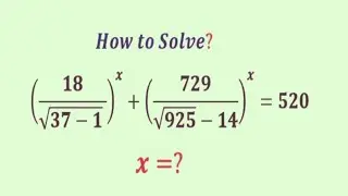 A Mind-Blowing Algebra mathematics    Equation | Olympiad  Question | can you solve ?  | x=?