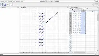 Create points ,Square and line segment in the spreadsheet by GeoGebra || GeoGebra Tutorial