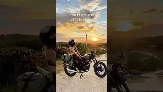 How to get on a motorcycle? #Bikergirl #classicmotorcycle #philippines #motovlog