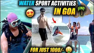 Goa Water Sports Full Package in ₹1000 | Scuba, Jet Ski, Parasailing 😍🔥 #goavlog