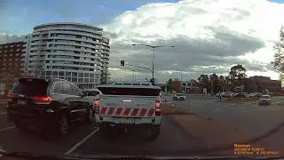 Real-time drive, Officeworks, Doncaster to Templestowe via back streets Doncaster Hill