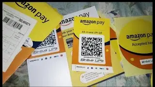 Free Amazon Pay QR Code || Amazon QR Code Unboxing 👍#amazonpayqr
