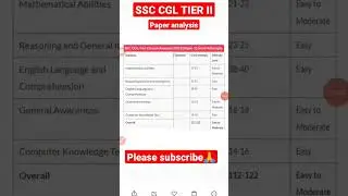 SSC CGL TIER II paper analysis, 3 march 2023
