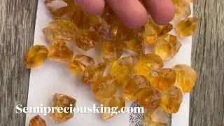 Natural Citrine Rough Brazil Facet Quality Old Mines Rocks 3-4 Gram Loose Gem Crystal