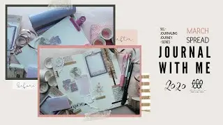 📖 JOURNAL WITH ME! MARCH SPREAD - REAL TIME - ASMR | TRAVELERS NOTEBOOK 📝 | @sellalametta ♡