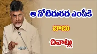 chandrababu naidu fires on tdp mp || latest political news || janahitam tv