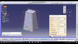 Catia V5 Part Design | Drafted Filleted Pad Option | Mechanical Design |