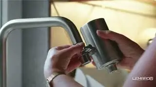 Filtru de apa potabila Lemaro&reg;, montare la robinetul de la chiuveta, carbune activ