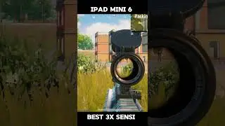 IPAD MINI 6 BEST 3x SENSI 😱 #pubgmobile #pubg #sensitivity #ipadmini6 #ipadmini6pubgtest