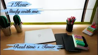 STUDY WITH ME 1 HOUR REAL TIME (nature sounds) POMODORO | Estudia conmigo oposiciones