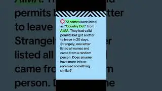 🚨72 People Told to Leave the Portugal | AIMA Country Out List EXPOSED!