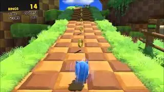 Sonic Forces (PC) - Classic Sonic in Lost Valley (Modern Green Hill)