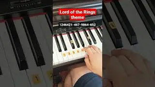 Lord of the Rings theme song - piano tutorial