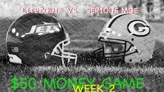 Litezout vs Serious Moe for $50 Money Game | Madden 15 CFM Online Gameplay w/ MADDEN 16 Rosters WK2