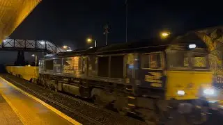DRS 66424 working 6K23 Through North Queensferry Railway Station 21/1/26