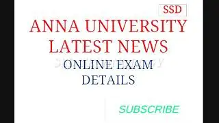 Anna University  Online Exam 2021 instructions / How to attend Anna university online exam 2021