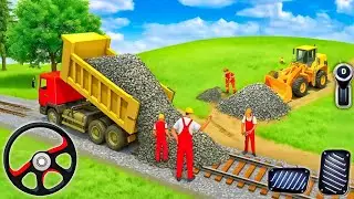 Railroad Builder Simulator 3D - Highway Excavator Construction JCB - Android GamePlay