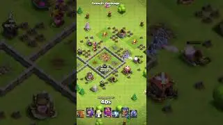 Hog Wizard VS Max Town Hall 3 (TH3)#clashofclans #coc #halloween #event #shorts #supercell #tranding