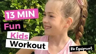13 Min Fun KIDS Workout | Follow-Along at Home PARTNER Workout (No Equipment)