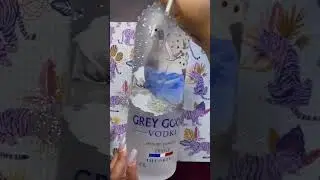 Custom Handmade Crystal Grey Goose Bottle #fok