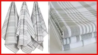 Now Designs Jumbo Pure Kitchen Towel, London Grey, Set of 3