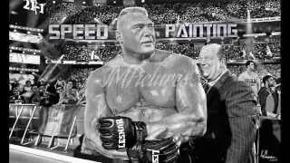 WWE Brock Lesnar - ArtRage Speed Painting