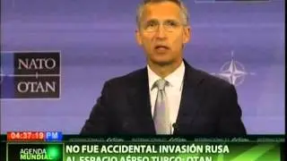 OTAN: No fue accidental invasi&oacute;n rusa al espacio a&eacute;reo turco