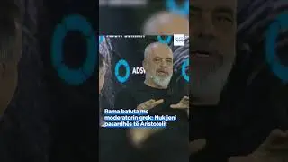Rama batuta me moderatorin grek: Nuk jeni pasardh&euml;s t&euml; Aristotelit