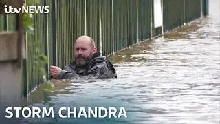 How Storm Chandra has made its way through the UK | ITV News