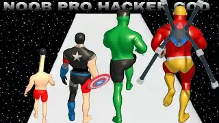 Wow Amazing Gameplay🔑🎮 NOOB VS PRO VS HACKER VS GOD   in Build a Superhero Games