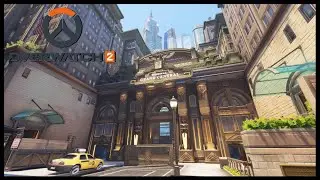 Midtown - Overwatch 2 |🎧 Ambient Soundscape 🎧| ASMR | Busy Downtown New York Metropolis