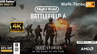Night Raid –Battlefield 6| Walk-Through 4 Camping [4k 190FPS PC] –16gb Amd,Rx9060xt | Overkill/FSR 4