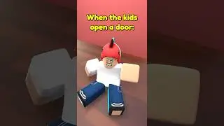 When the kids playing with doors #roblox #comedy #animation