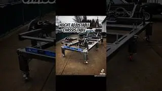 How I made a height adjustable chassis table #metalfabrication #chassis #car #automotive #diy