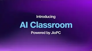 ​Introducing AI Classroom Foundation course. ​Powered by JioPC and designed by Jio Institute.​