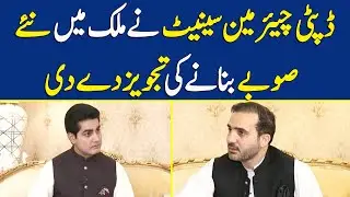 Deputy Chairman Senate Nay Mulk Mai Naye Soobay Bananay Ki Tajweez Day Di | Dawn News